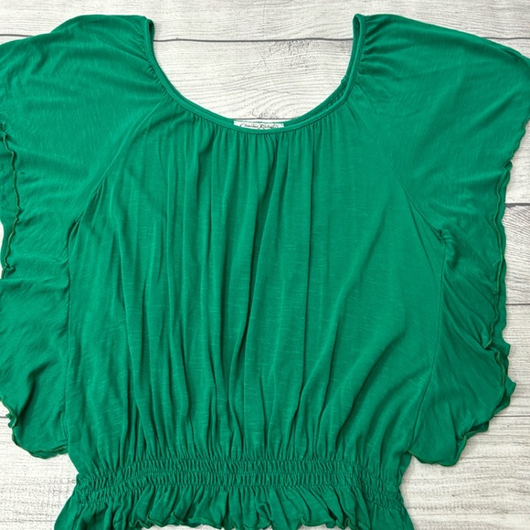 Claudia Richard Tops - Claudia Richard Kelly Green Solid Knit Top